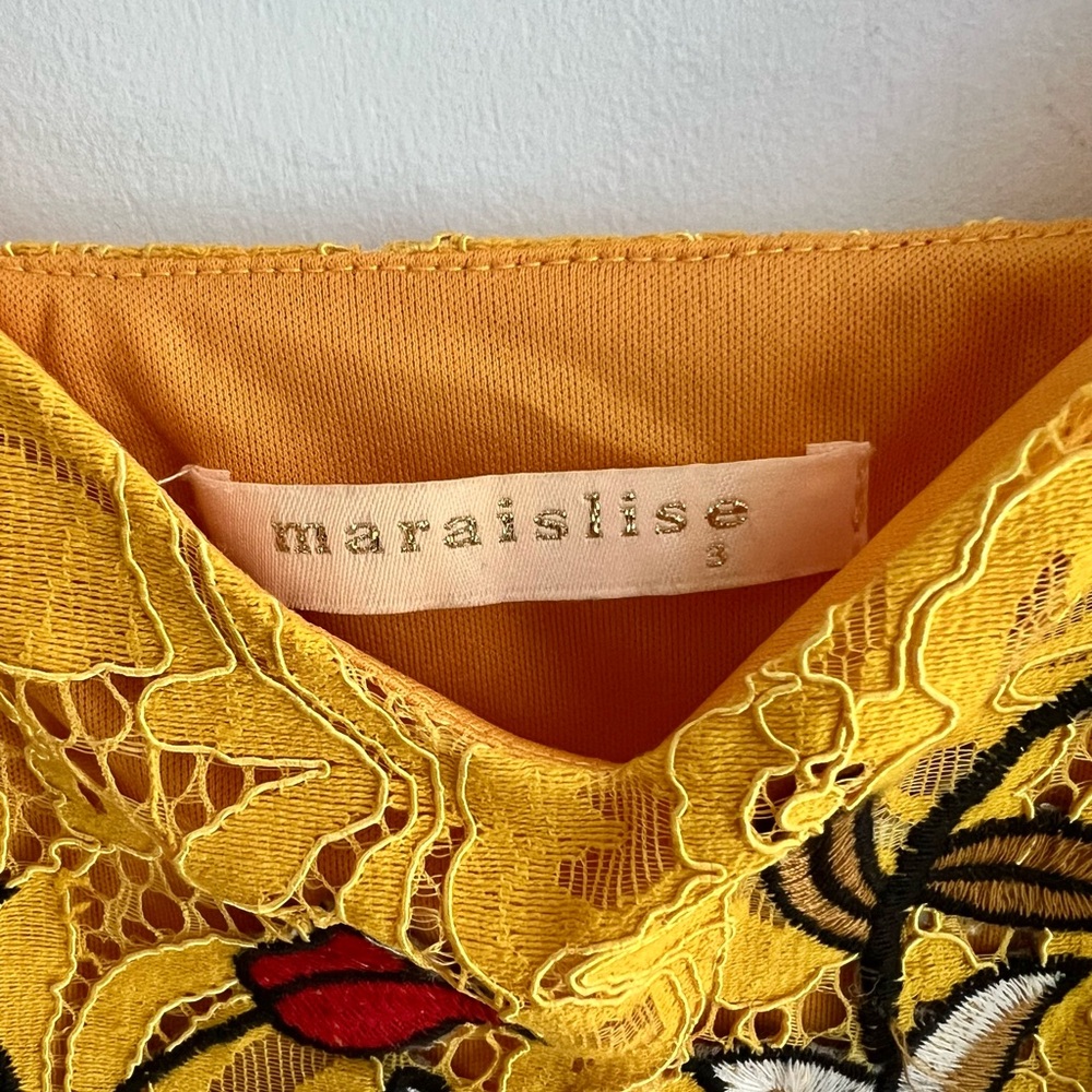 Nasty gal Floral Yellow Lace Dress - Picture 5 of 6